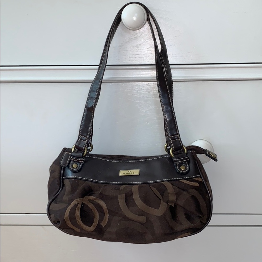 Brown small shoulder bag
